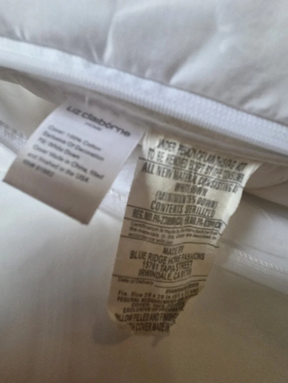 Liz Claiborne plush down